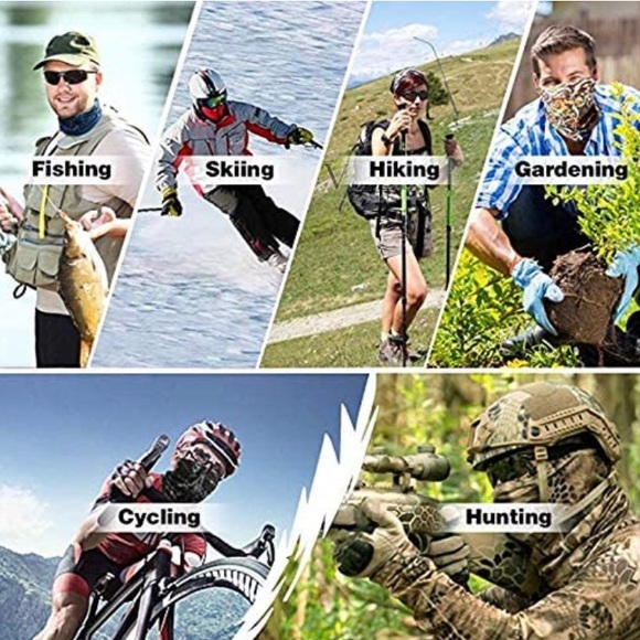 3D Design Seamless Unisex Scarf Face Mask - Picture 4 of 4